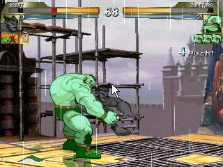 anthro beast_(x-men) capcom furry hank_mccoy m.u.g.e.n male male_only marvel marvel_comics marvel_vs._capcom pixel_art sprite straight_hair street_fighter x-men zangief