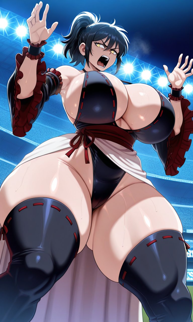 1girls, ai generated, ass, ass bigger than head, big ass, big breasts, big thighs, breasts, breasts bigger than head, curvaceous, curvy, curvy figure, daidouji (artist), daidoujipv, digital media (artwork), enormous ass, enormous thighs, fat ass, female, gigantic ass, gigantic thighs, hips, hourglass figure, huge ass, huge breasts, huge thighs, hyper ass, hyper thighs, kengan ashura, kengan omega, large ass, large breasts, large thighs, legs, light skin, light-skinned female, massive breasts, massive thighs, shiina alisa, slim waist, thick, thick ass, thick hips, thick legs, thick thighs, thighs, voluptuous, waist, wide hips, wide thighs