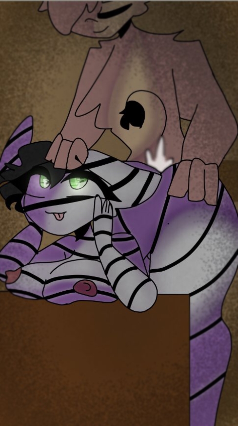 1boy, 1boy1girl, 1girls, ambiguous penetration, bent over table, breasts, cum, cum inside, enjoying, female, fully nude, furry, laurence loll, male, piggy (game), pony (piggy), roblox, roblox game, source request, tagme, thick thighs, tits out, zizzy (piggy)