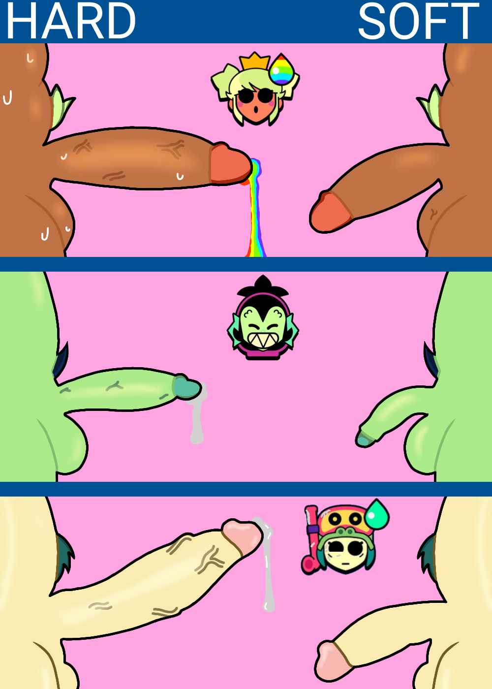 alli (brawl stars), big penis, brawl stars, chart, colored cum, cum, cum leaking, dickgirl, futanari, grower not a shower, hard penis, intersex, mandy (brawl stars), penis, penis chart, penis comparison, penis size chart, penis size comparison, penis size difference, size chart, size comparison, small penis, soft penis, sperm, text, uncensored, willow (brawl stars)