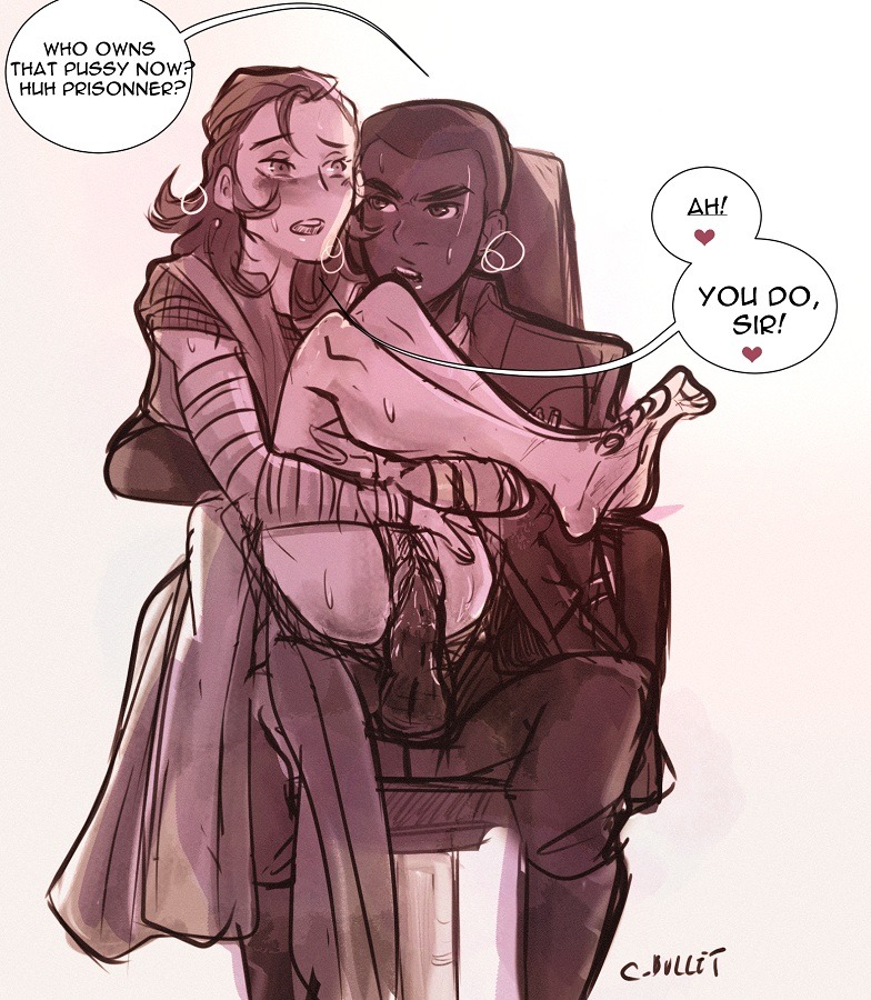 cbullet, dark skin, dark-skinned male, female, finn (star wars), interracial, male, penis, rey, roleplay, star wars, tagme