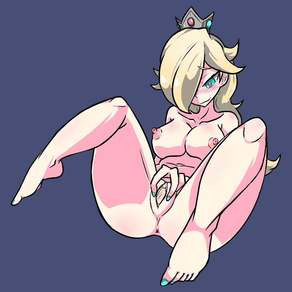 1girls, anus, ass, female, female only, mario (series), masturbation, nintendo, nude, princess rosalina, pussy, solo, super mario galaxy, verymediocre