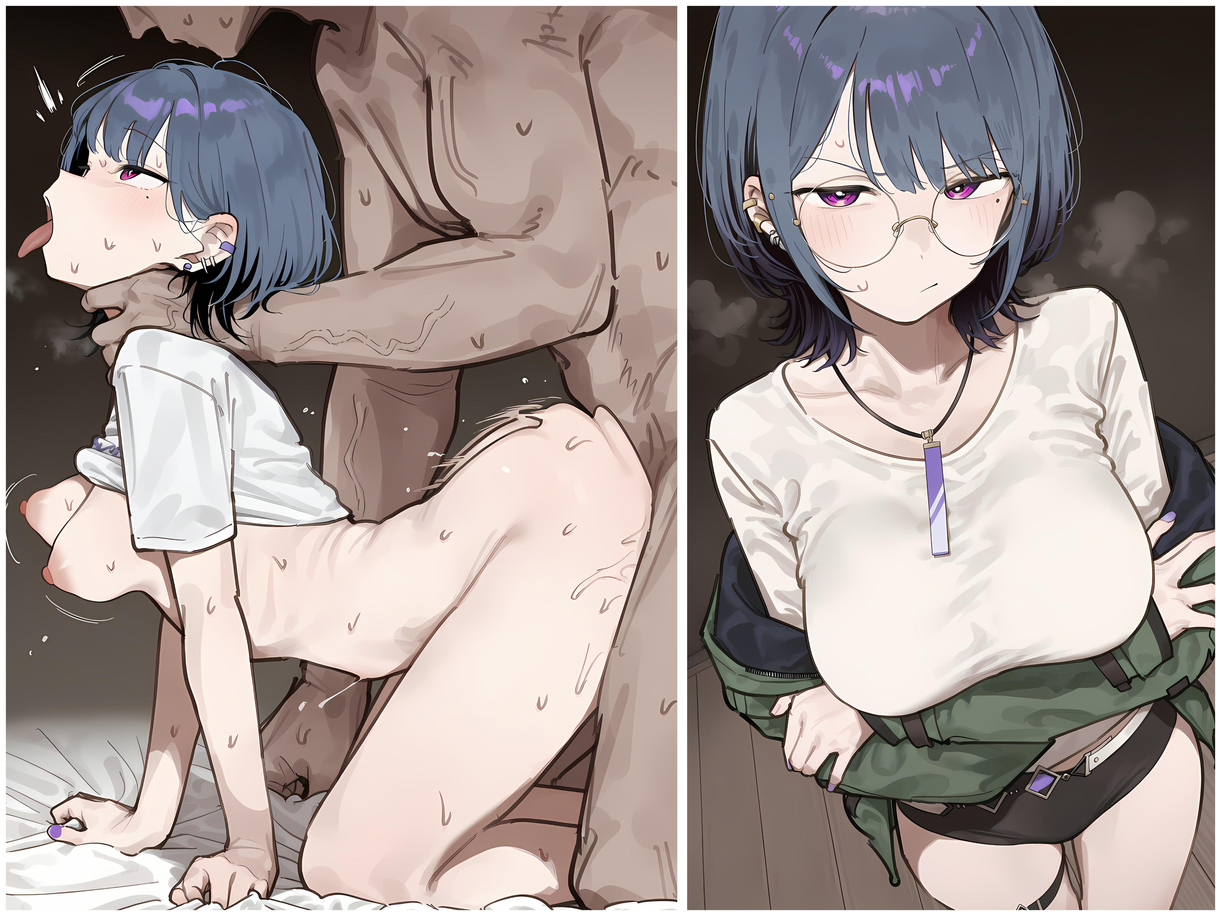 1girl, 2koma, abs, absurdres, ahegao, ai generated, anime style, ass, bald, big breasts, big penis, breasts, breeding, bull, cheating, choking, cuckold, cuckolding, curvy, dark skin, dark-skinned male, deep penetration, doggy position, doggy style, doggystyle, eyewear, hentai, hi res, high quality, high resolution, huge cock, interracial, koshimizu toru, koshimizu toru (3rd costume), large breasts, large penis, light skin, light-skinned female, male domination, masterpiece, megane, muscular, muscular male, netorare, nice ass, nice body, nice tits, nijisanji, nipples, ntr, nude, pale skin, patreon, patreon username, pussy, raceplay, sex, spread legs, sweat, teen, teen girl, teenage, teenage female, teenage girl, teenage tits, teenager, thighs, virtual youtuber, voluptuous, vtuber, yonzu9797