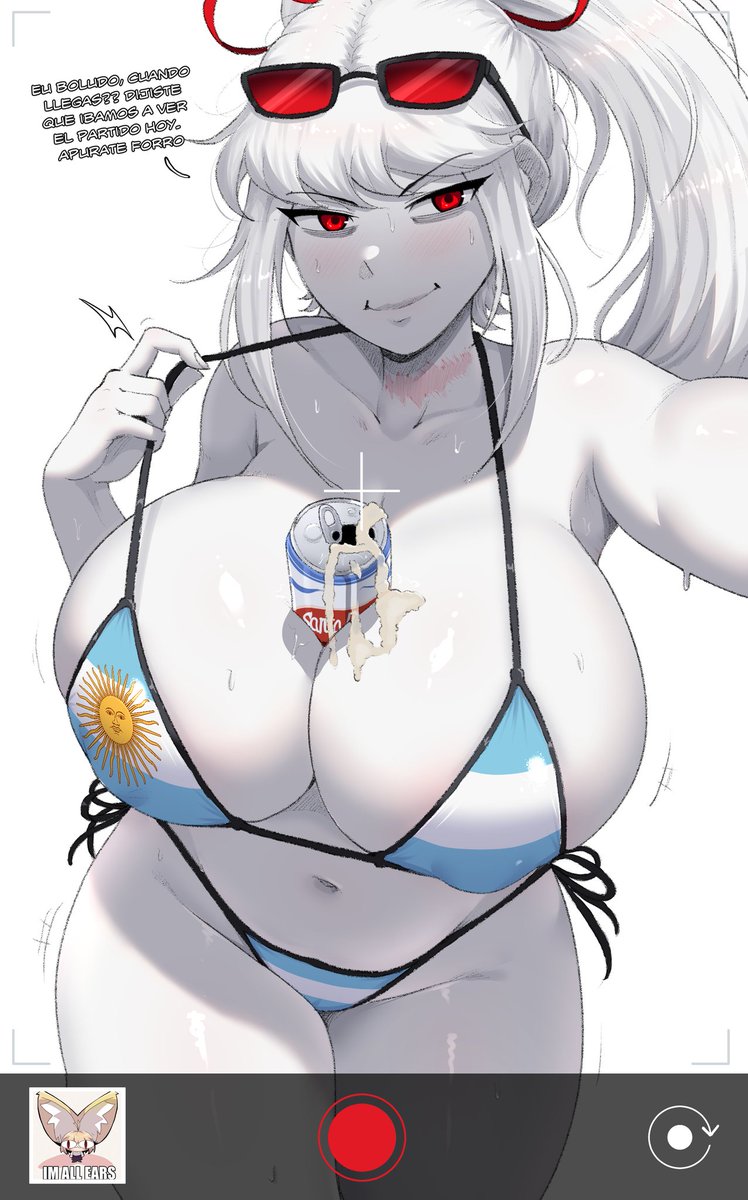 albina (tidal), argentina, bikini, convenient breasts, tidal (artist), voluptuous female