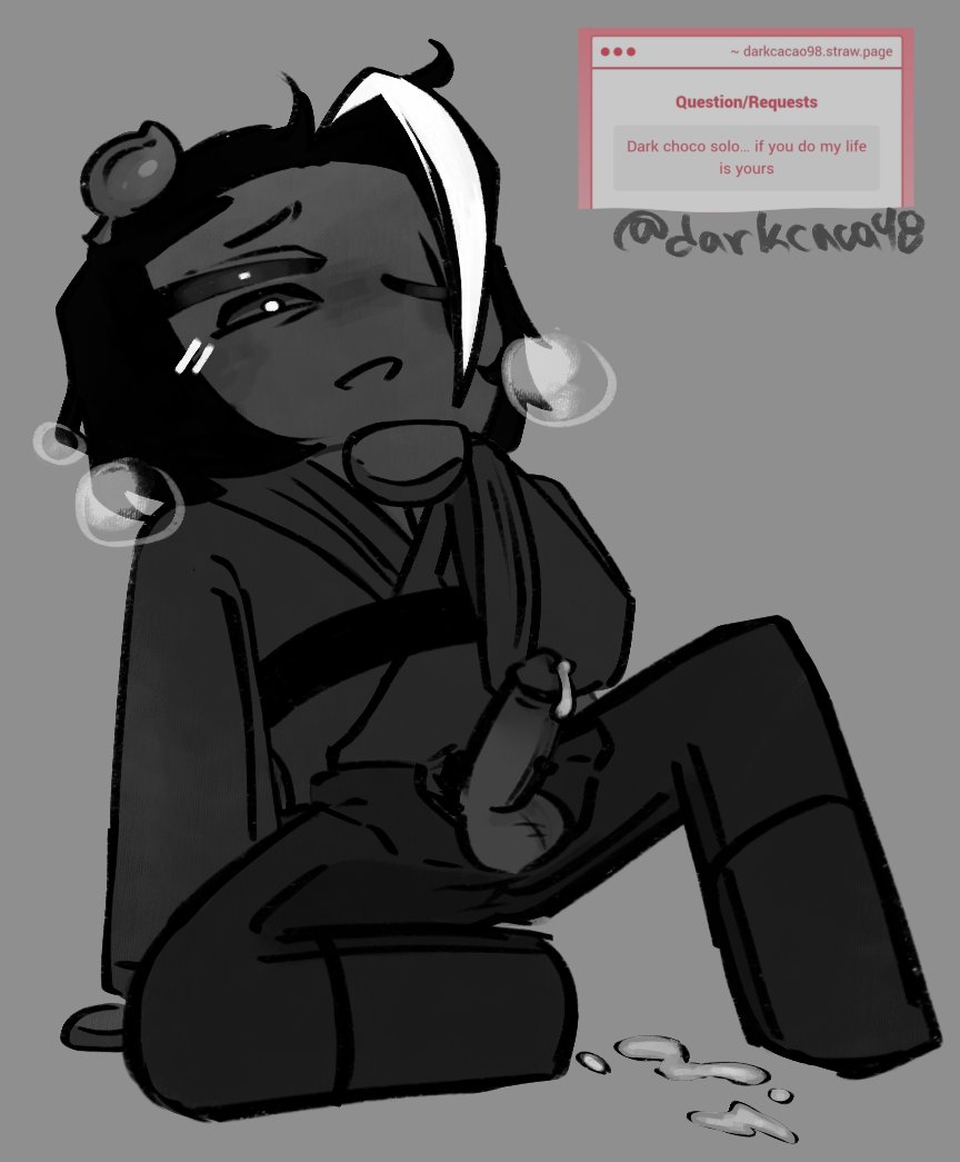 cookie run, cookie run kingdom, cookie run ovenbreak, cookie run ovensmash, cookie run: tower of adventures, dark choco cookie, darkcacao98 (artist), male, solo, solo male, strawpage, strawpage request