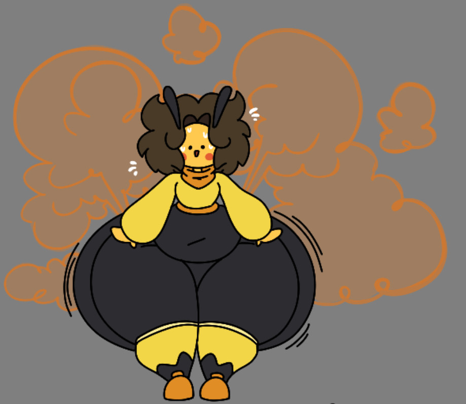 1boy bee big_ass bug bumper_(solarslug448) cunkcorner fart male solarslug448 tagme