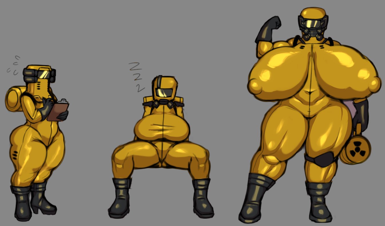 1girls 2d 2d_(artwork) 2d_artwork big_breasts big_breasts big_breasts big_hips big_nipples big_thighs bodysuit boots breasts breasts breasts clipboard color colored female female_focus female_only gray_background grey_background growing growth growth_sequence hazmat hazmat_girl hazmat_suit helmet helmet_with_visor hips huge_boobs huge_breasts huge_breasts huge_hips huge_nipples huge_thighs mrjaysin nipples nipples_visible_through_clothing radioactive sleeping tagme thick_hips thick_thighs thighs wide_ass wide_butt wide_hips wide_thighs