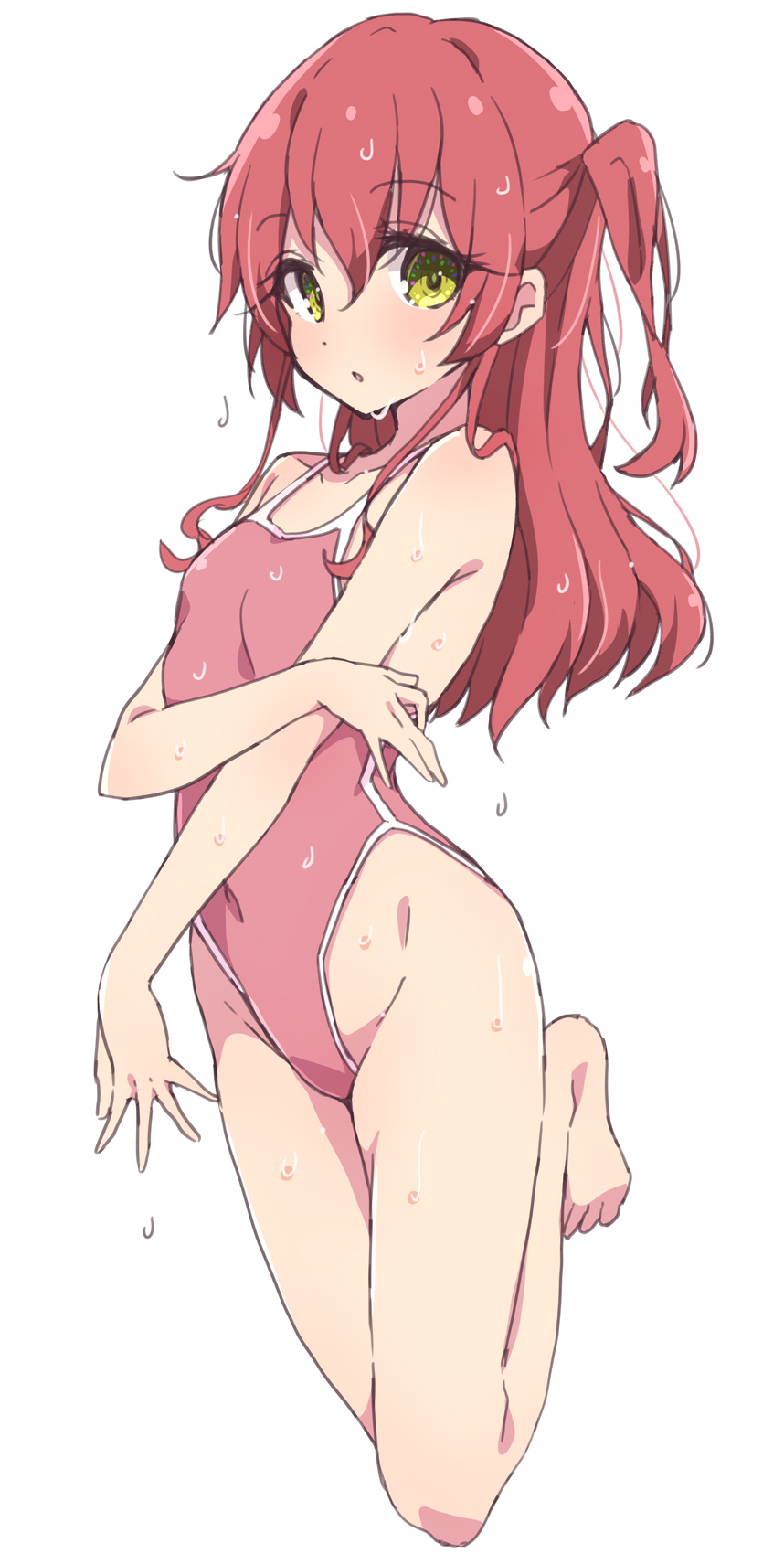 1girls, bocchi the rock!, female, kita ikuyo, melty pot, swimsuit, tagme
