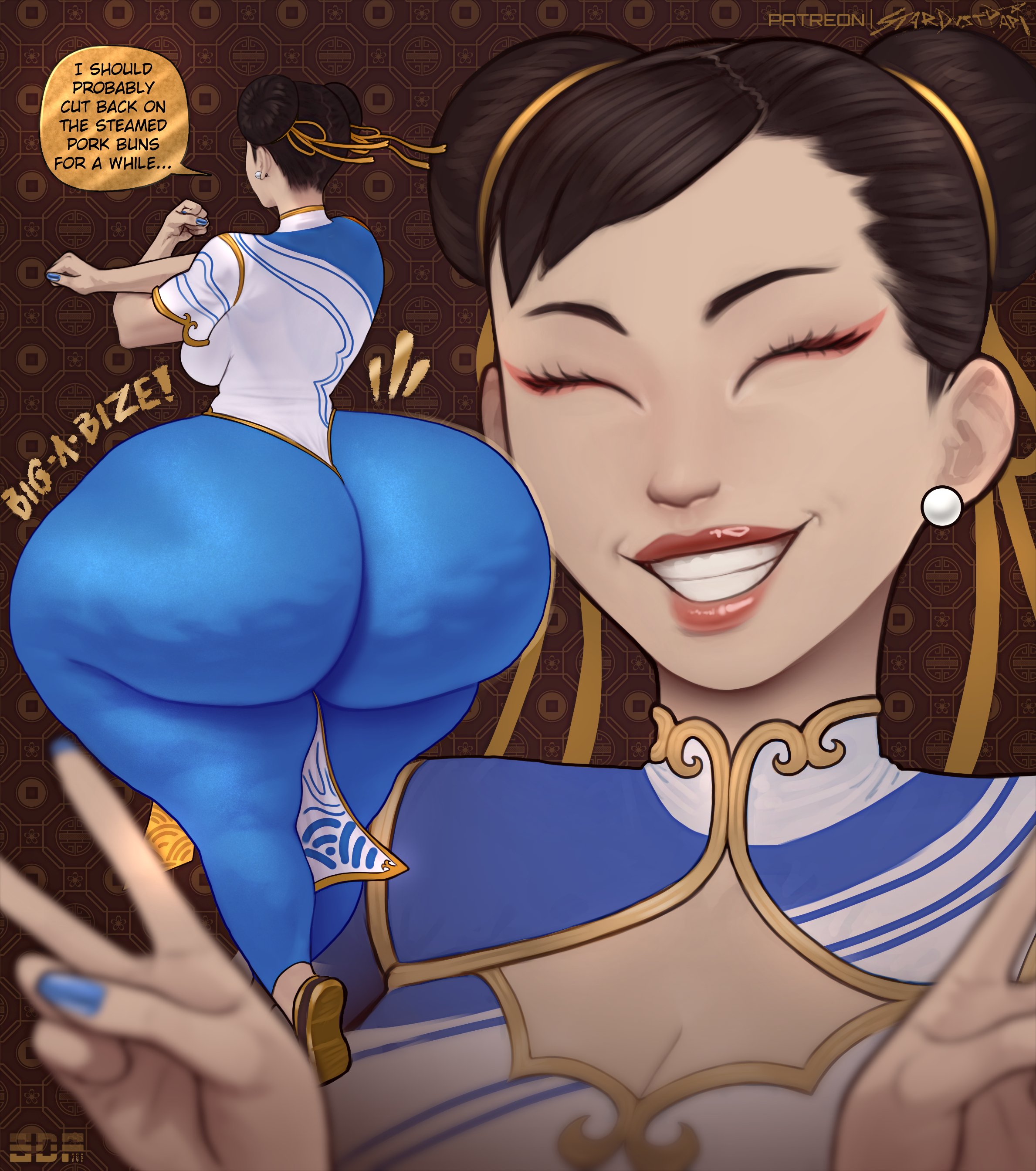 1girls, ass, ass bigger than head, ass body, big ass, bottom heavy, bubble butt, cellulite, chun-li, dat ass, dumptruck ass, fat ass, female, female only, huge ass, huge thighs, hyper ass, ignantastro, large ass, milf, stardustpapi, street fighter, street fighter 6, thick ass, thick thighs, wide hips