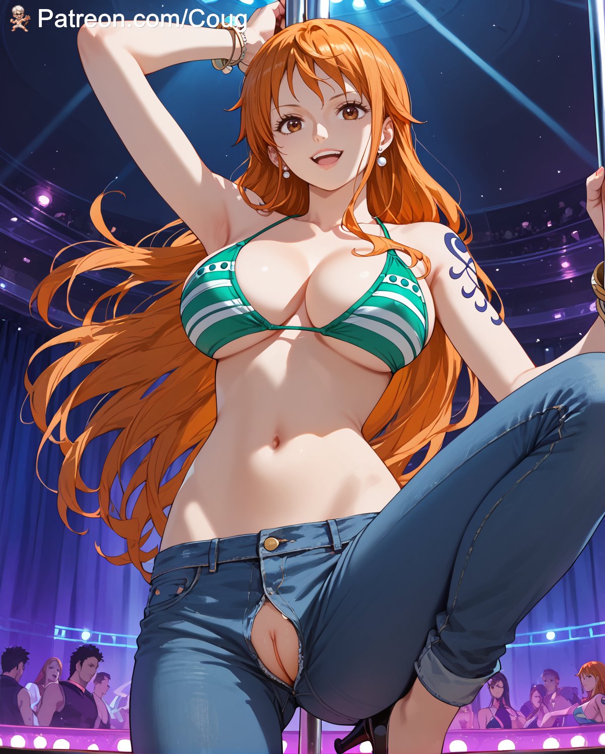 1girls ai_assisted ai_generated big_breasts coug cougwe female female_only nami nami_(one_piece) one_piece red_hair stable_diffusion