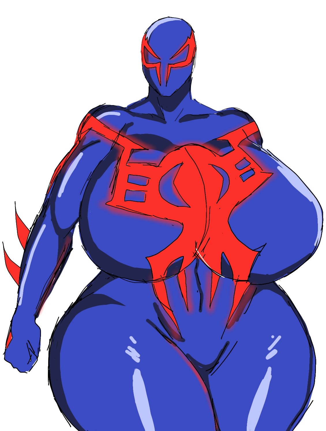 1female 1girls big_breasts breasts female female_only genderswap_(mtf) marvel marvel_comics miguel_o'hara momiji_(artist) rule_63 solo solo_female spider-man_(series) spider-man_2099 tagme twitter_link voluptuous voluptuous_female