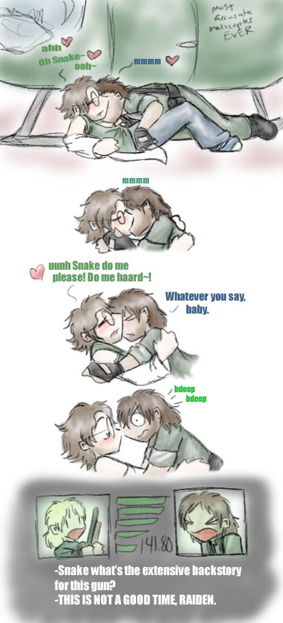 comic funny gay humor metal_gear metal_gear_solid metal_gear_solid_2 otacon raiden raiden_(metal_gear) solid_snake tagme yaoi zarla