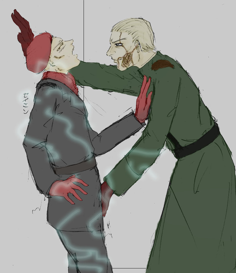 metal_gear metal_gear_solid_3 revolver_ocelot volgin yaoi young_ocelot