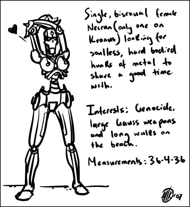 1girls black_and_white english_text female female_only iron_shrine_maiden monochrome necron solo solo_female tagme text warhammer_(franchise) warhammer_40k