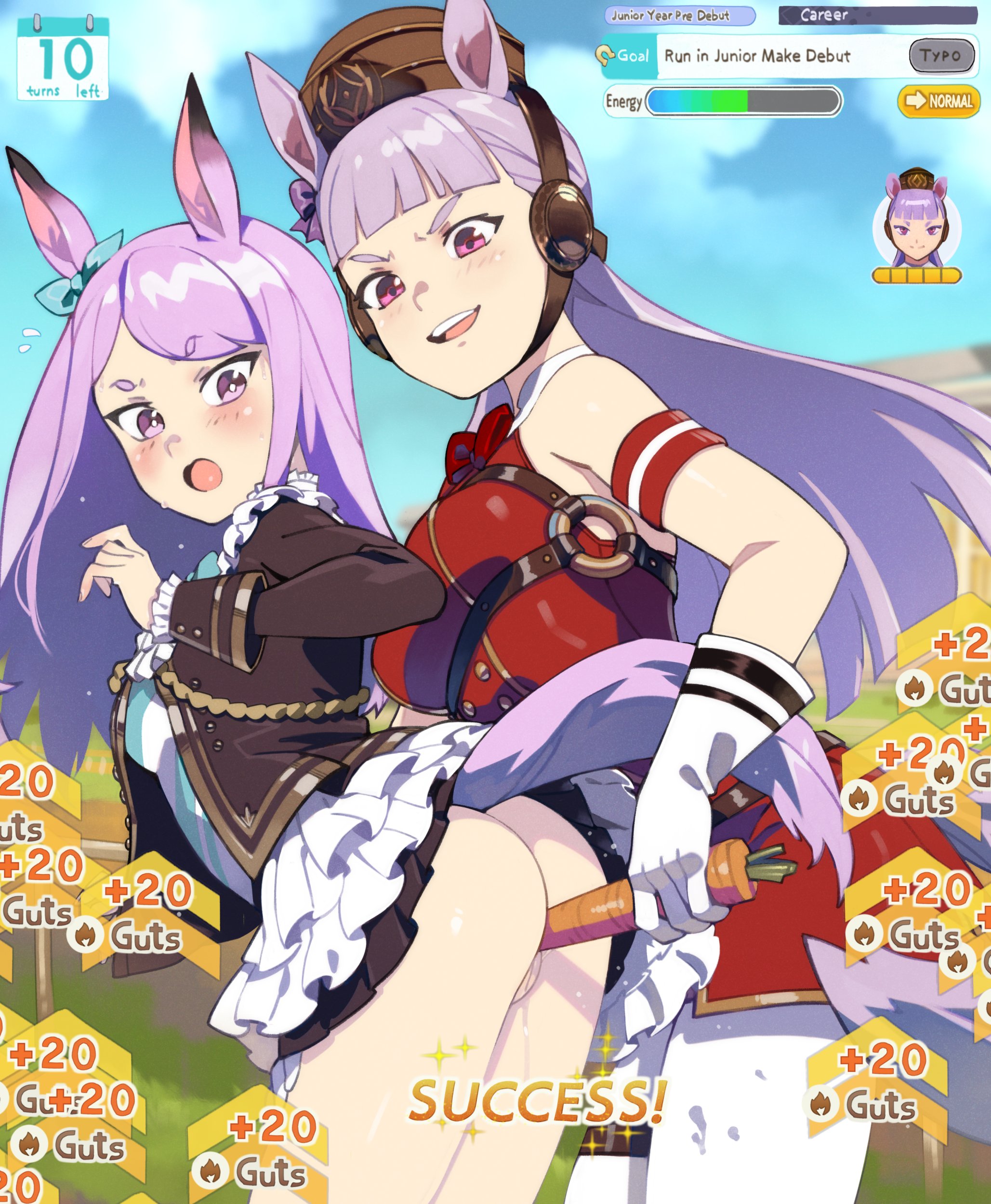 2girls, alternate version at source, alternate version available, anal, anal insertion, anal object insertion, anal penetration, bottomless, carrot, carrot in ass, clothed, clothing, exhibitionism, exhibitionist, female, female on female, from behind, from behind position, gameplay mechanics, gold ship (umamusume), horse ears, horse girl, horse tail, lesbian couple, lesbian domination, lesbian focus, lesbian sex, mejiro mcqueen (umamusume), no panties, no pants, object in ass, object insertion, optionaltypo, public, public exposure, public indecency, public nudity, pussy, pussy juice, pussy juice drip, pussy juice string, pussy juice trail, pussy lips, sex toy in ass, sex toy insertion, small ass, standing, thick legs, thick thighs, umamusume, umamusume pretty derby, wet pussy, yuri