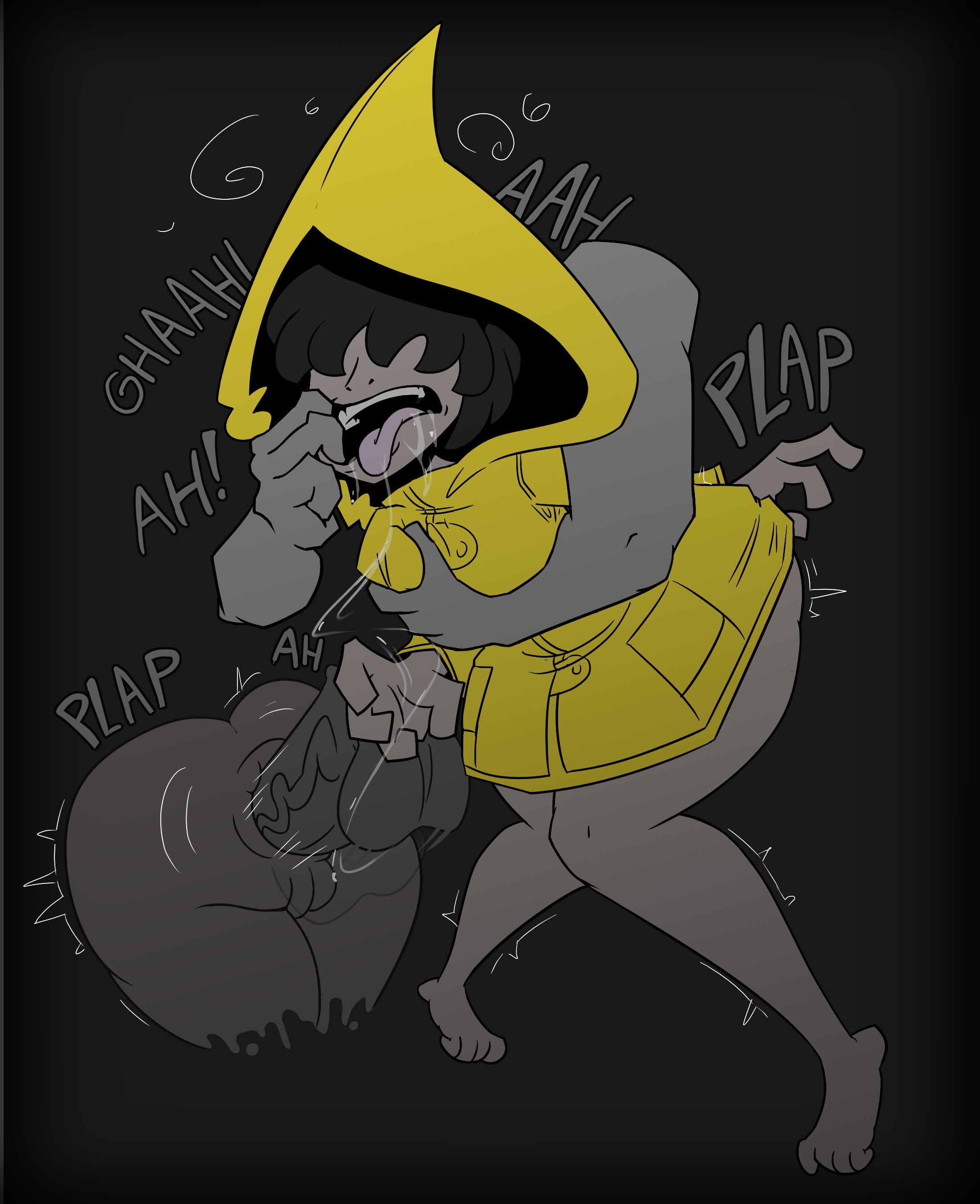 1boy, 1boy1girl, 1girls, aged up, algob4v, anal, anal sex, bav, half naked, little nightmares, male raping female, plap (sound), raincoat, rape, raped, raped female, sex, six (little nightmares)