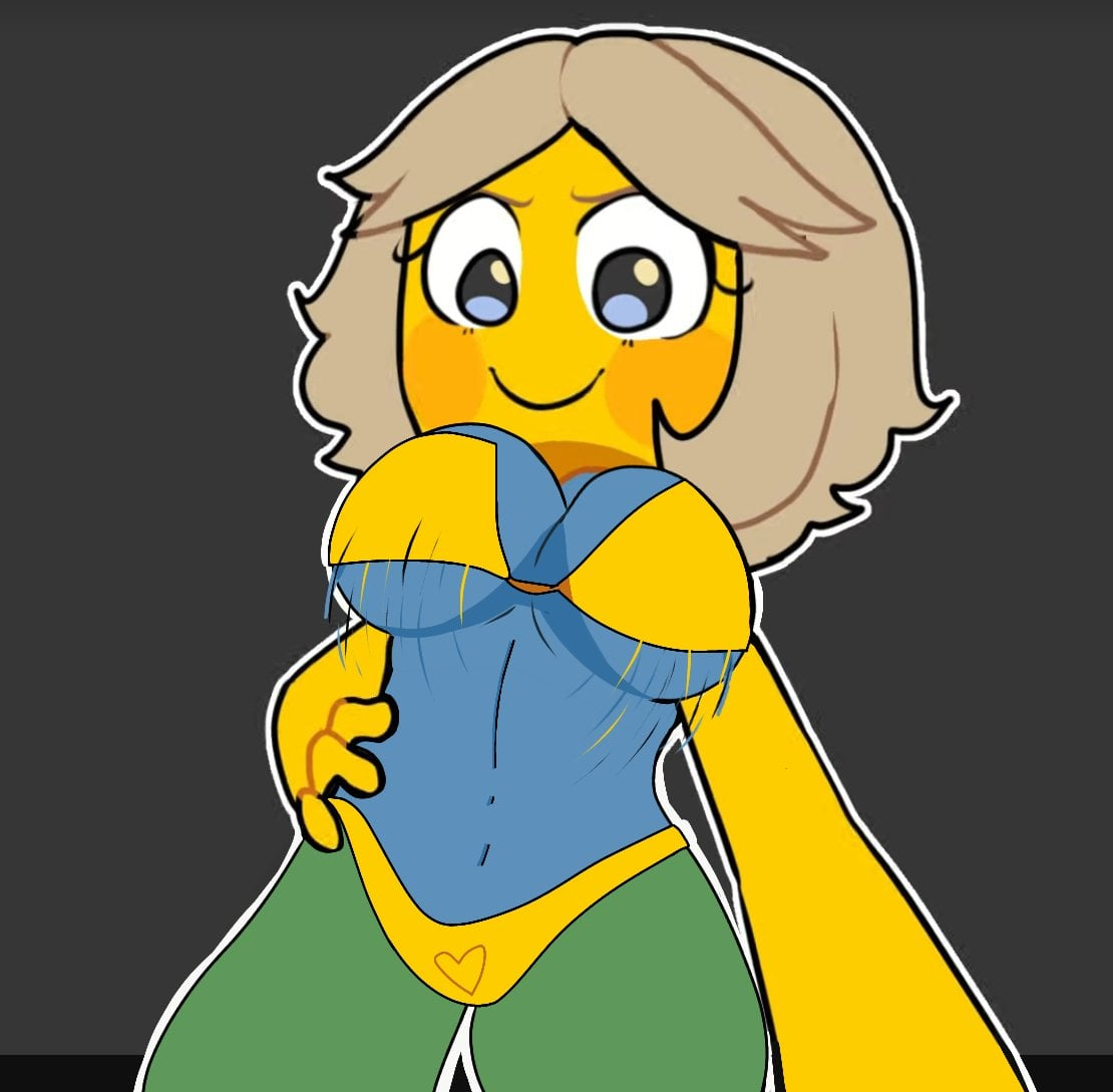 1girls, artist request, blonde hair, bra, breasts, female, layunu, roblox, roblox avatar, robloxian, source request, tagme, thighs, thong, yellow skin, youtube, youtube hispanic, youtuber girl