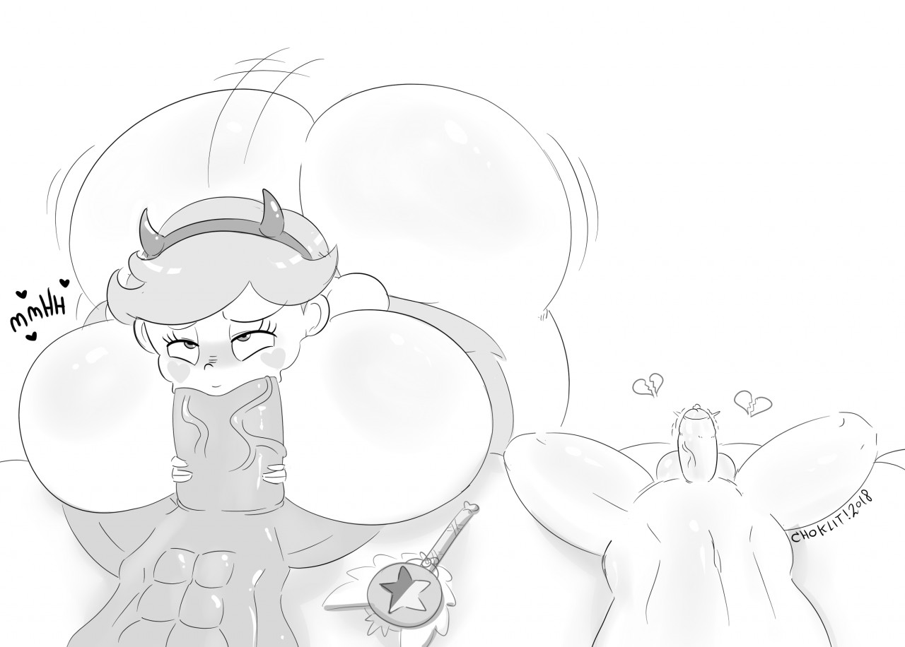 :>=, ass, big ass, big breasts, big penis, breasts, cuckold, face down ass up, fellatio, female, huge ass, huge breasts, inflation, large ass, looking at viewer, magic wand, male, marco diaz, monochrome, netorare, oral, oral sex, penis, penis size difference, small penis, small penis humiliation, star butterfly, star vs the forces of evil, tasteofchoklit, tom lucitor, wand