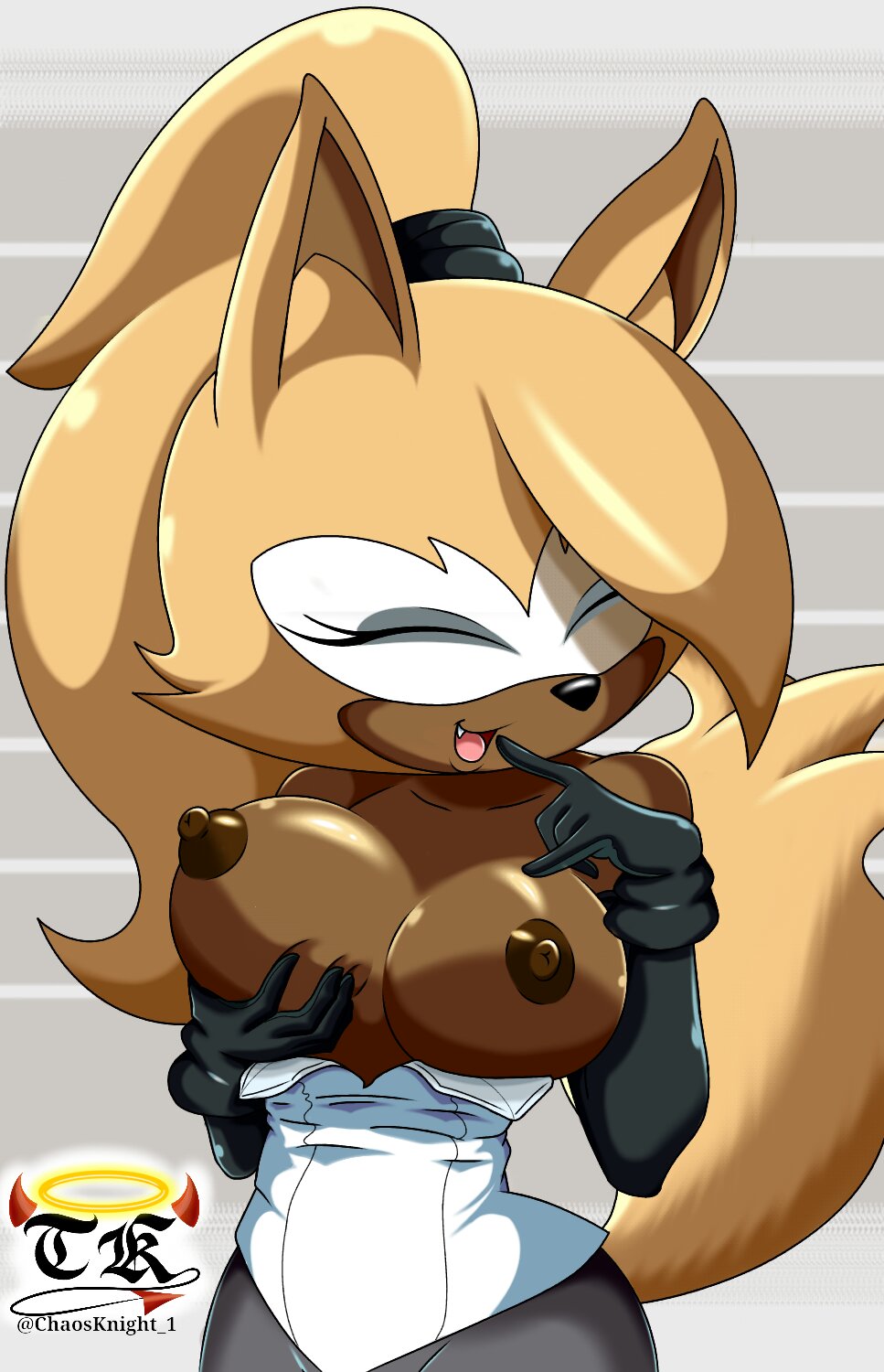 breasts, chaosknight 1, female, flashing, idw comics, idw publishing, mobian (species), nipples, sega, sonic (series), sonic the hedgehog (comics), sonic the hedgehog (idw), sonic the hedgehog (series), whisper the wolf