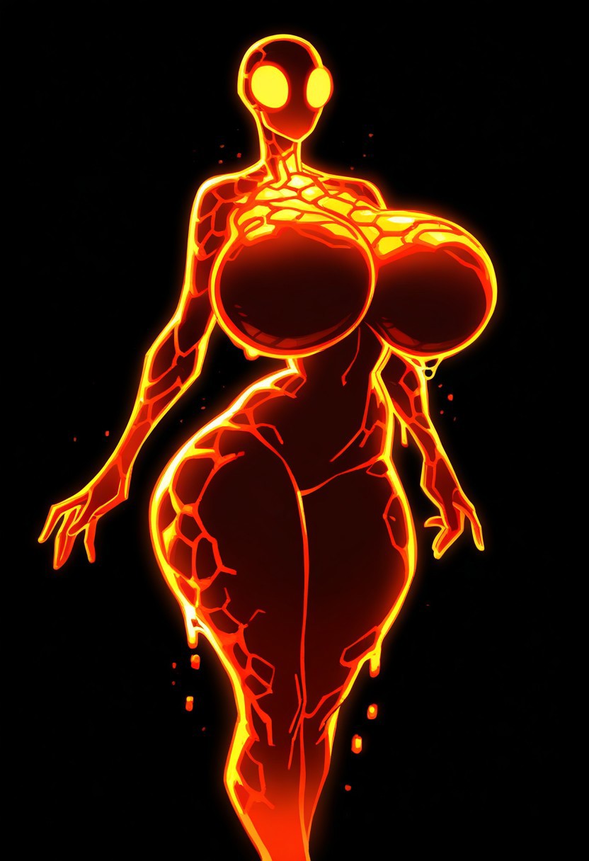 1girls 5_fingers ai_generated arms_at_sides bald big_breasts black_background blank_eyes breasts civitai cleavage completely_nude empty_eyes featureless_breasts featureless_crotch female female_only hips huge_breasts humanoid ilya_efimov large_breasts lava lava_creature mouthless naked navel no_mouth no_nipples no_pussy nude nude_female nudity simple_background solo solo_female stable_diffusion thick thick_thighs thighs top_heavy wide_hips yellow_eyes yellow_sclera