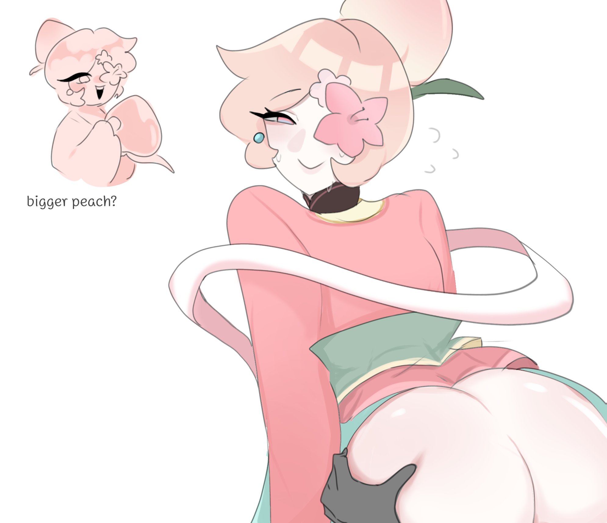 2boys, big ass, cookie run, cookie run kingdom, gay, male, peach blossom cookie, zilvazy