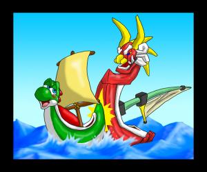 king_of_red_lions male_only mario_(series) nintendo straight_hair the_legend_of_zelda the_wind_waker wind_waker yoshi yoshi's_island