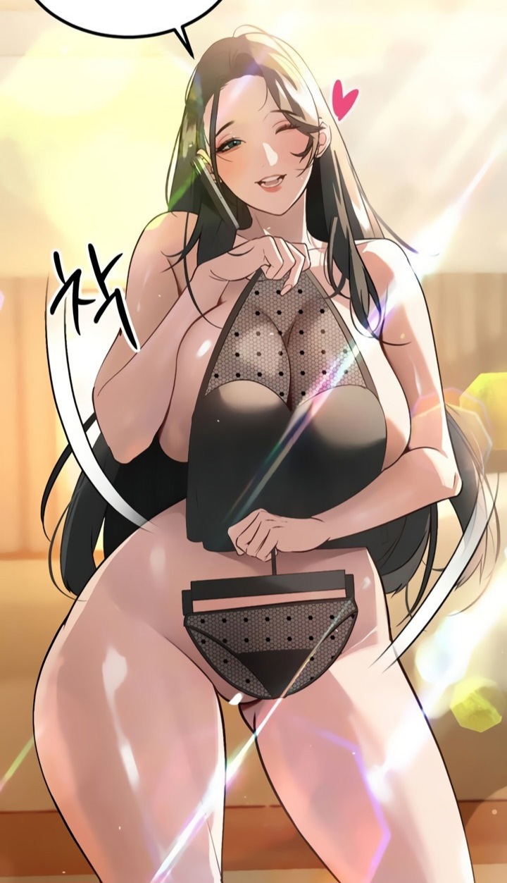 big ass, big breasts, black hair, breasts, curvy, daughter, exposed breasts, exposed pussy, father, father and daughter, female, female only, manhwa, milf, mrbulge, naked, pussy, trying on clothes