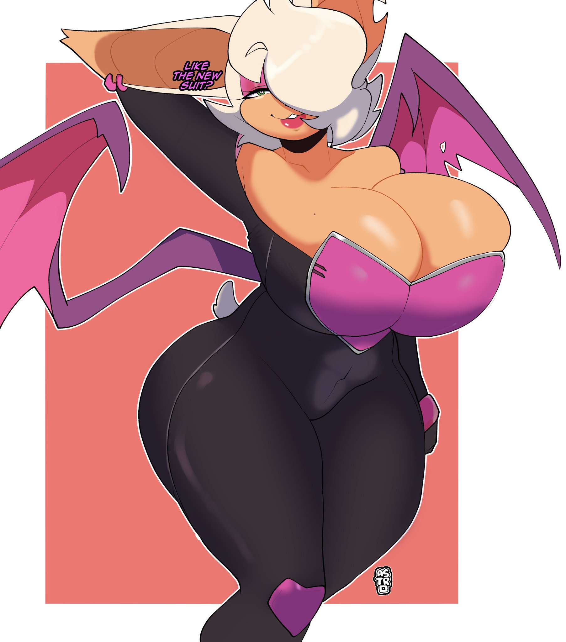 1girls, aged up, alternate breast size, anthro, anthro only, art trade, ass, astrojam, bare breasts, bare shoulders, bat, bat girl, bat wings, big breasts, bigdad, bodysuit, boots, breasts, caption, clothed, clothing, color, dressing, elbow gloves, english text, female, female focus, female only, furry, furry female, furry only, gloves, green eyes, hi res, high heel boots, huge breasts, impossible fit, large ass, large breasts, light skin, light-skinned female, long boots, long legs, looking at viewer, milf, nipples, no bra, older female, rouge the bat, sega, short hair, solo, solo female, sonic (series), sonic the hedgehog (series), straining clothing, superheroine, tagme, teasing, text, thick ass, thick thighs, thigh boots, thigh highs, thighhigh boots, thighhighs, thighs, tight bodysuit, tight fit, tight fitting clothing, tight suit, wedge boots, white hair, zipper