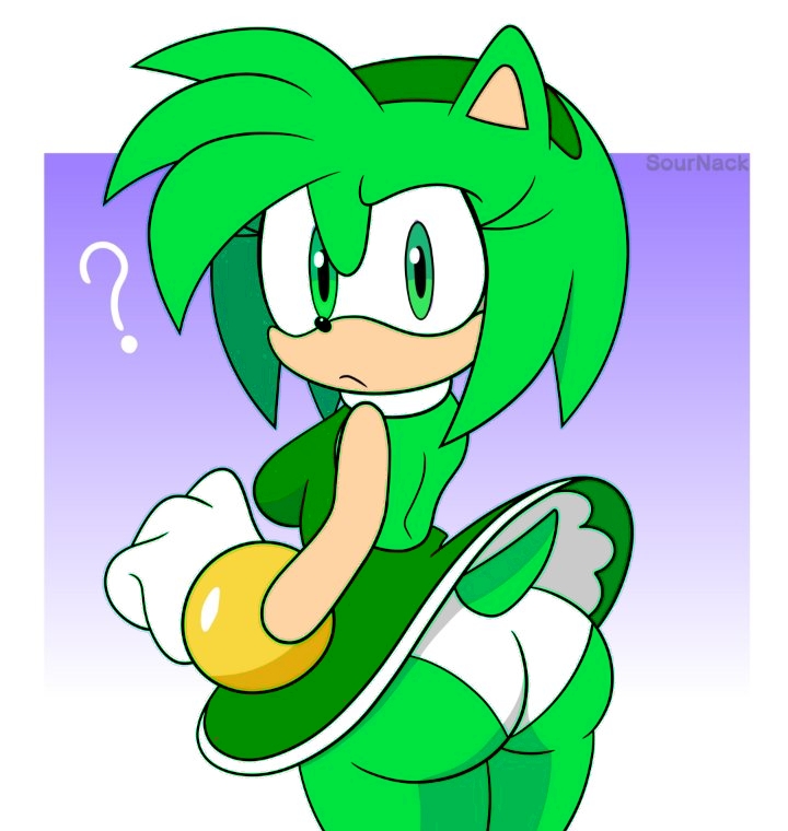 1girls, amy rose, anthro, anthro only, edit, edited, female, female only, furry, furry only, green amy, green body, no humans, olympics, panties, rear view, sega, solo, solo female, sonic (series), sonic the hedgehog (series), sournack, white panties