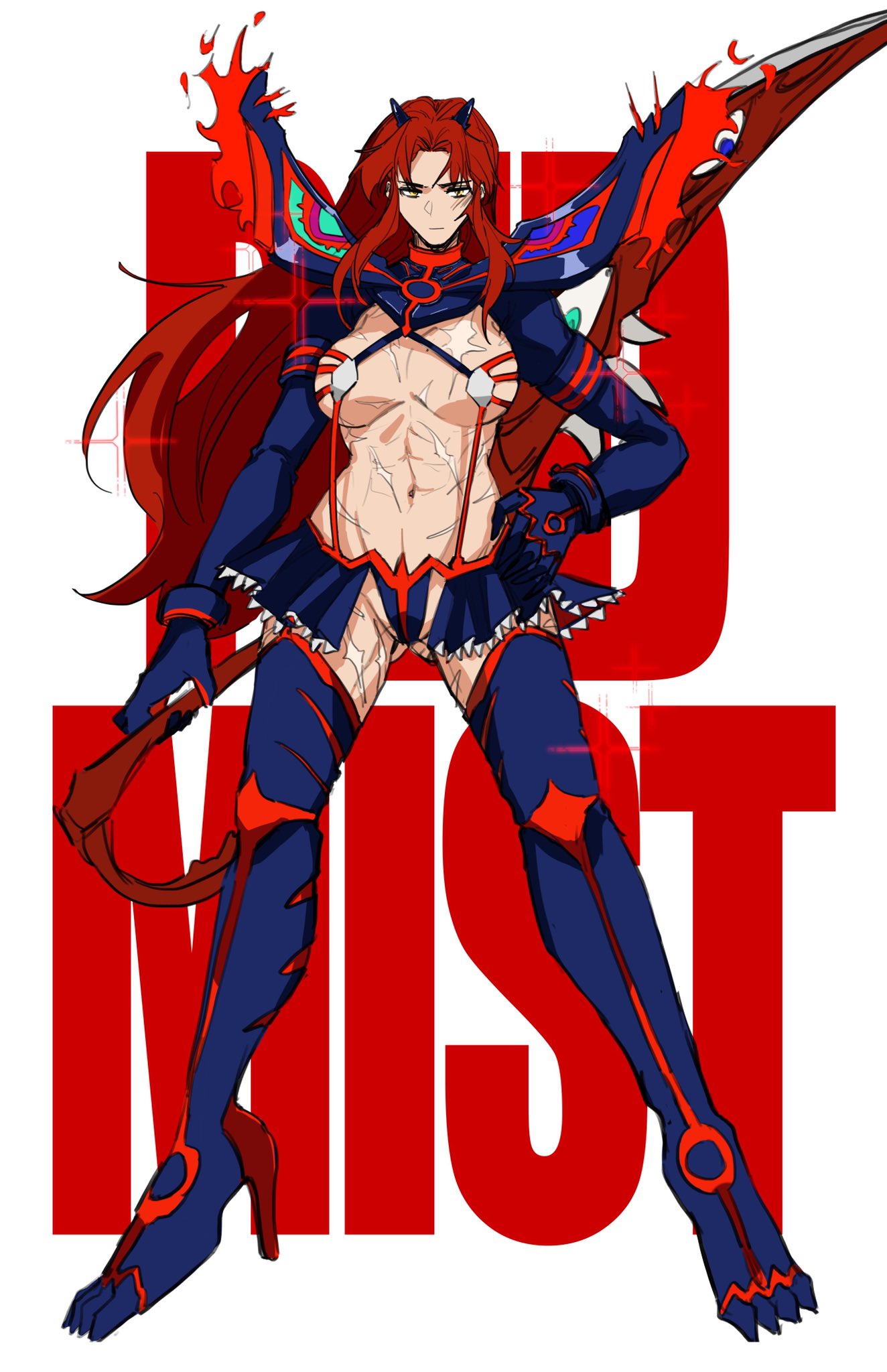 1girls female fukurouinwhite gebura_(lobotomy_corporation) kill_la_kill library_of_ruina lobotomy_corporation matoi_ryuuko project_moon