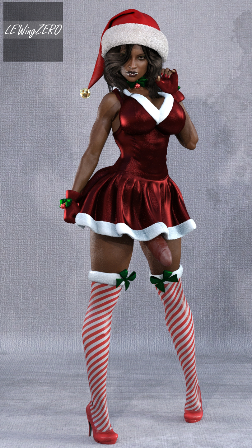 1futa 3d big_penis breasts cleavage colbra dickgirl erection futa_only futanari intersex looking_at_viewer penis solo thighhighs