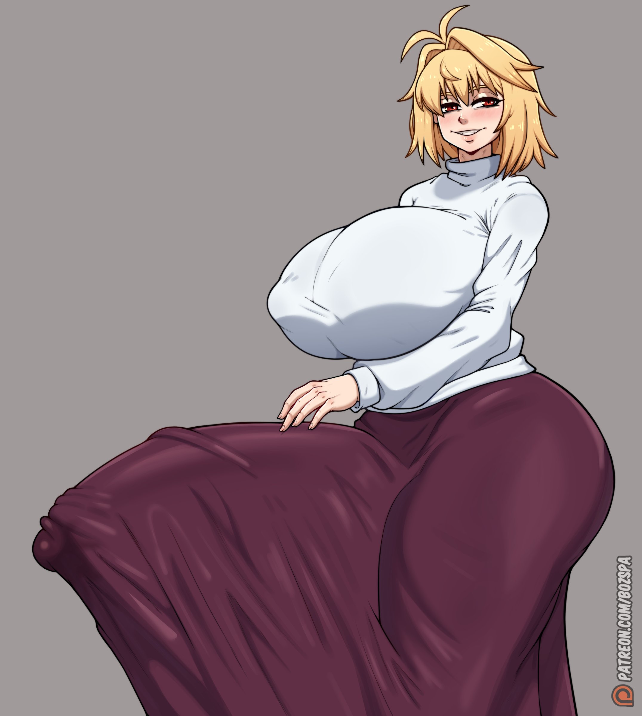 1futa, 2026, 2d, 2d (artwork), 2d artwork, arcueid brunestud, ass, big ass, big breasts, big butt, big cock, big penis, big thighs, blonde futa, blonde hair, bozspa, breasts, breasts bigger than head, bulge, bulge through clothing, bulge under clothes, busty, butt, clothed, clothing, cock, curvaceous, curvy, curvy body, curvy figure, curvy hips, dick, dickgirl, erect nipples under clothes, erect penis, erection, erection under clothes, erection under clothing, fat cock, futa only, futanari, genitals, gigantic cock, gigantic penis, hard on, hi res, highres, hourglass figure, huge breasts, huge cock, huge penis, huge thighs, intersex, intersex only, large breasts, large cock, large penis, large thighs, light skin, light-skinned futa, long penis, looking at viewer, melty blood, melty blood arcueid figure (meme), meme, midriff, mostly clothed, nipple bulge, nipples, penis, penis under clothes, red eyes, short hair, slim, slim waist, solo, solo futa, stomach, tagme, thick, thick ass, thick hips, thick legs, thick penis, thick thighs, thighs, tsukihime, type-moon, voluptuous, voluptuous futa, waist, wide hips