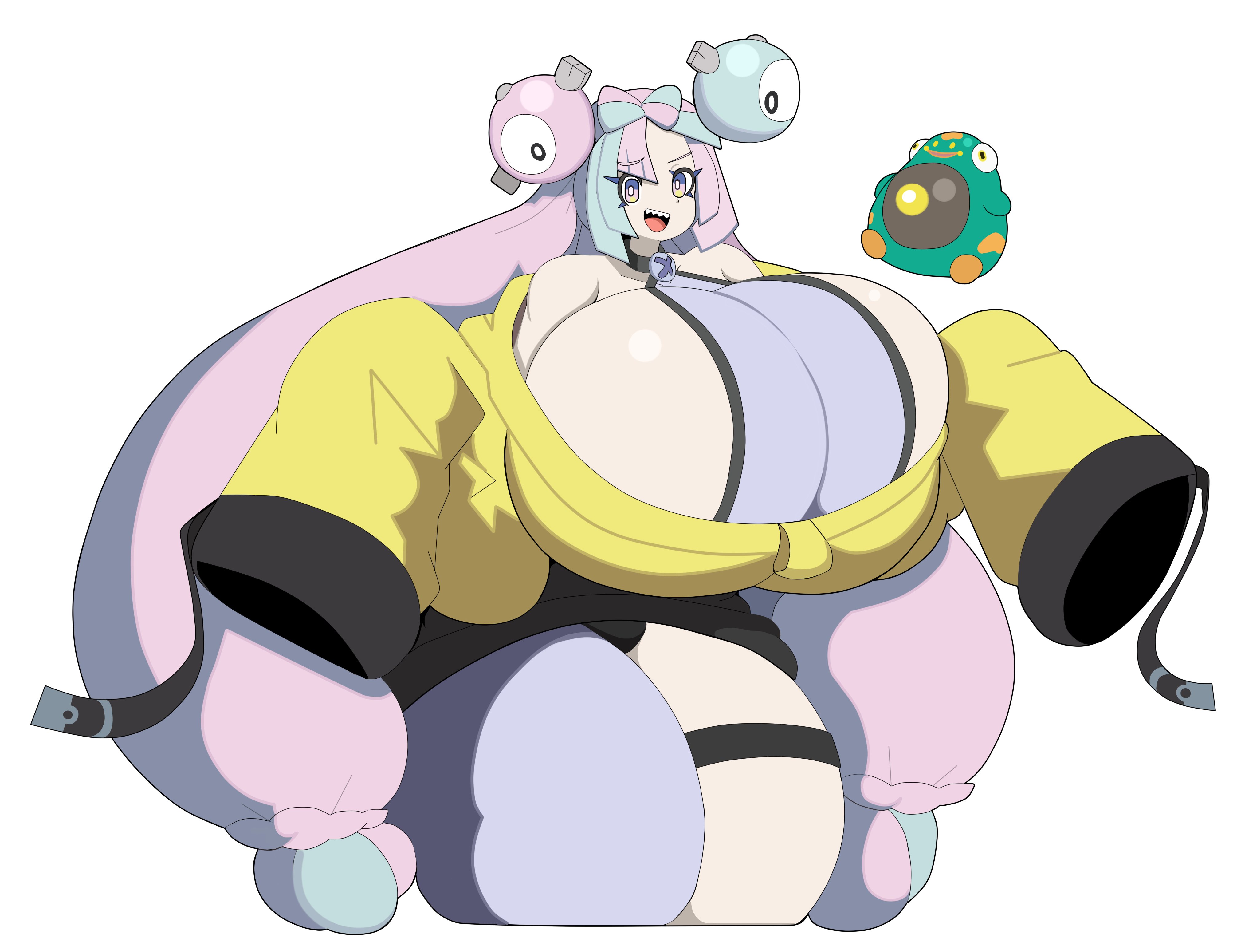 1female, 1girls, bellibolt, big breasts, casualdemo, female, female only, gothic taco, huge breasts, iono (pokemon), pokemo, pokemon, solo, solo female