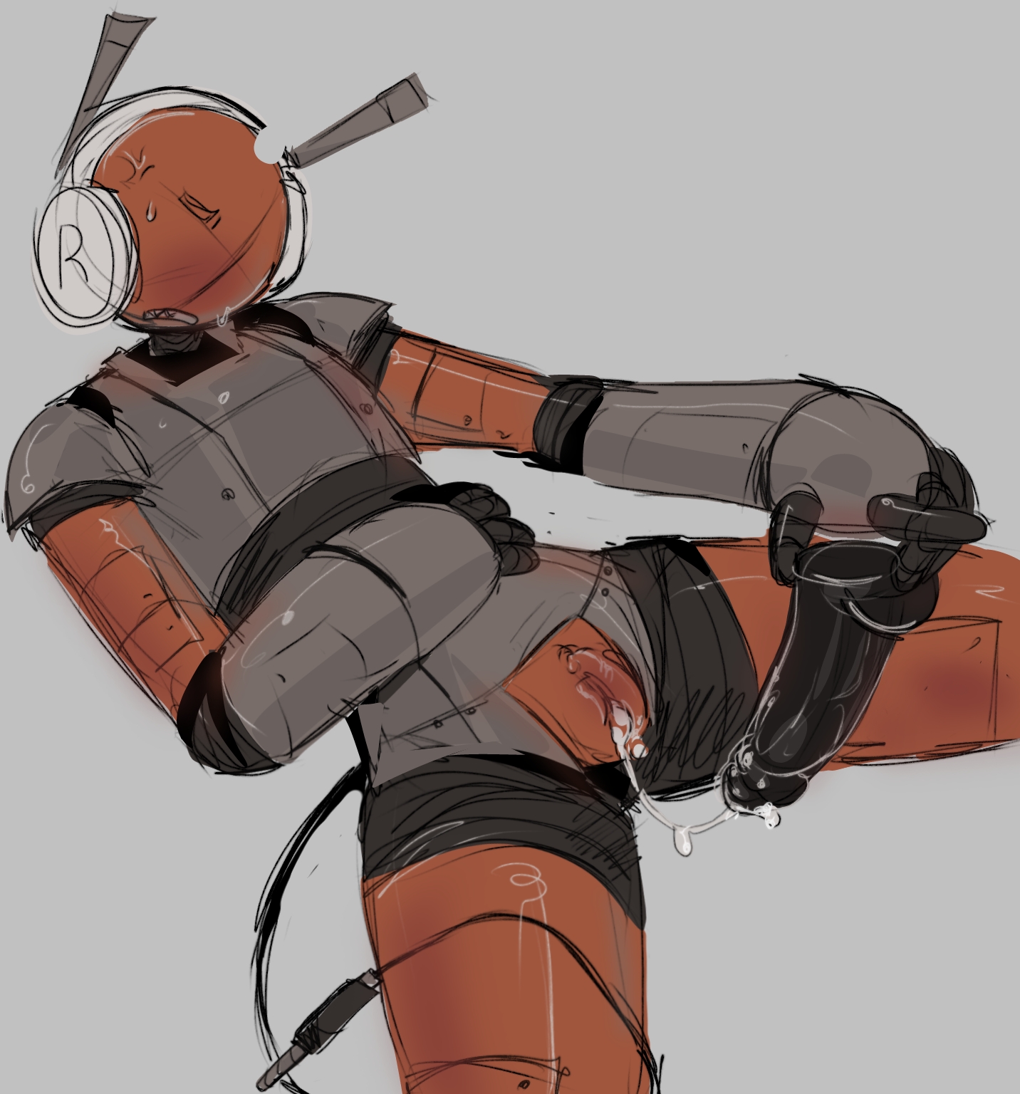 1cuntboy, artist request, cable tail, cuntboy, die of death, die of death (roblox), dildo, dildo in pussy, killdroid (die of death), pussy, roblox, roblox game, robot, robot humanoid, tagme, tail, thighs