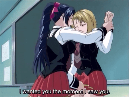 00s, 2girls, academy uniform (bible black), animated, bible black, bible black gaiden, blonde hair, clothing, female, forced, hair ribbon, human, kitami reika, kozono nami, manual, molestation, multiple females, multiple girls, pussy, red skirt, ribbon, school, school uniform, screencap, subtitled, uniform, vaginal, yuri