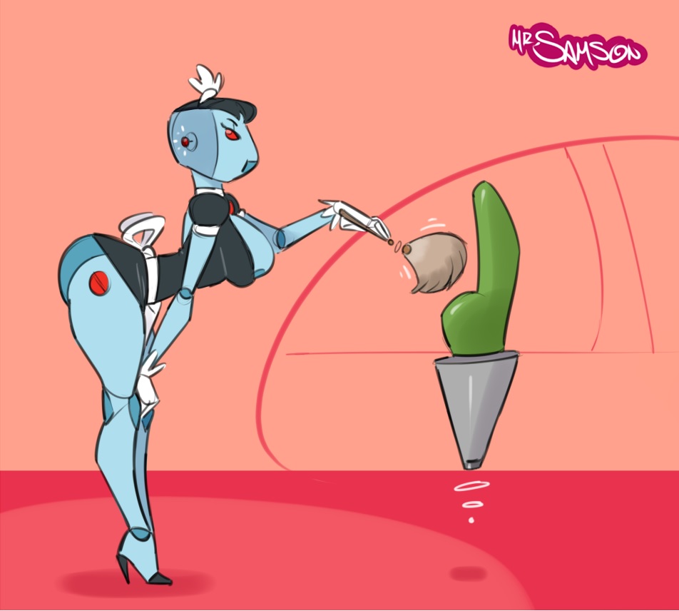 ass breasts gloves hanna-barbera high_heels milf rosie_the_robot samson_00 the_jetsons