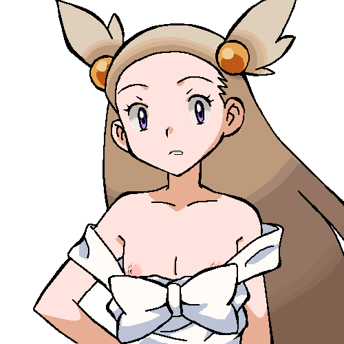 00s 1girls aliasing areolae bare_shoulders breasts brown_hair clothing collarbone dress exposed_breasts female female_only flat_chest forehead gomatarou gym_leader hair_bobbles hair_ornament hand_on_hip human jasmine_(pokemon) jasmine_(pokemon_gsc) light-skinned_female light_skin long_hair looking_at_viewer nintendo nipple_slip nipples no_bra off_shoulder parted_lips pokemon pokemon_gsc purple_eyes simple_background sleeveless sleeveless_dress small_breasts solo standing teeth tied_hair upper_body white_background white_dress