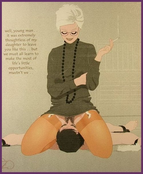 1boy, 1girls, age difference, artist request, blonde hair, bondage, border, cheating boyfriend, cheating mother, cigarette, clothed female nude male, cucked by mother, cuckquean, daughters boyfriend, english text, facesitting, female, femdom, femdom caption, girlfriend's mother, glasses, hetero, in-lawcest, kneeling, lying, male, malesub, milf, mother, mother and daughters boyfriend, mother-in-law, mother-in-law and son-in-law, necklace, no panties, on floor, pubic hair, smoking, smoking cigarette, son-in-law, tagme, thighhighs, tied down, white hair