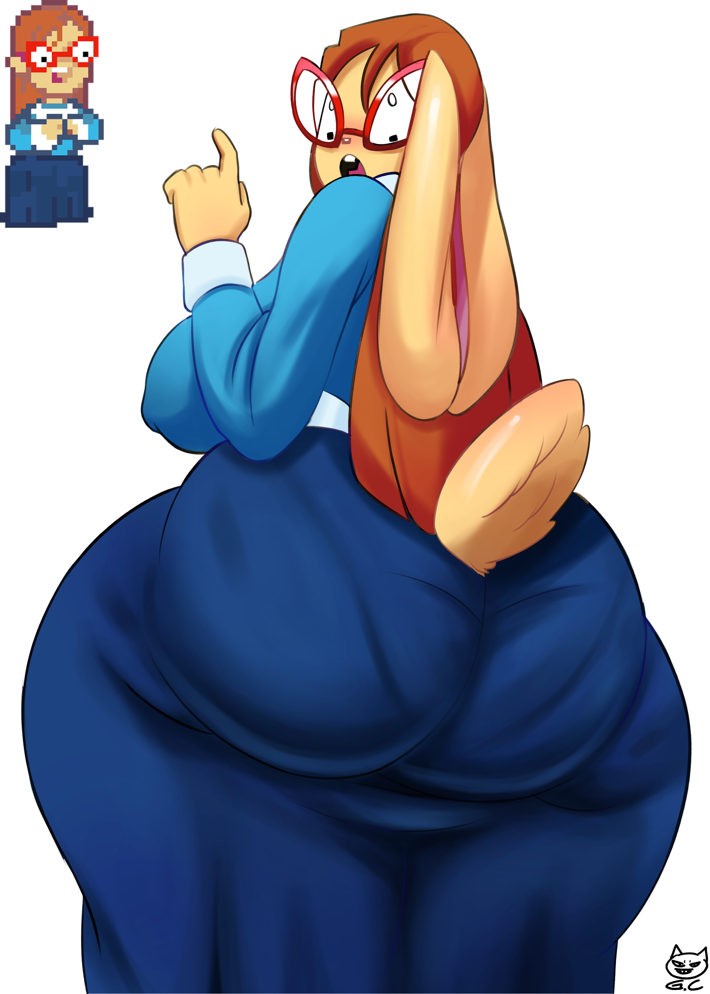 1girls, absurd res, ass, ass focus, big ass, big breasts, breasts, bubble butt, enormous ass, eyewear, fat ass, female, female only, gigantic ass, glasses, gomezcat, hi res, huge ass, kindergarten (game), kindergarten 3, lagomorph, leporid, looking back, mammal, mature, mature body, mature figure, mature woman, milf, mommy, ms. lovelett, pantylines, rabbit, round ass, solo, solo female, teacher, thick, thick ass, thick thighs, thighs, trend, voluptuous, voluptuous female, wide hips