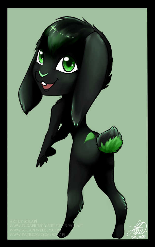 anthro ass black_fur bunny bunny_tail cub furry matrix matrix_fang