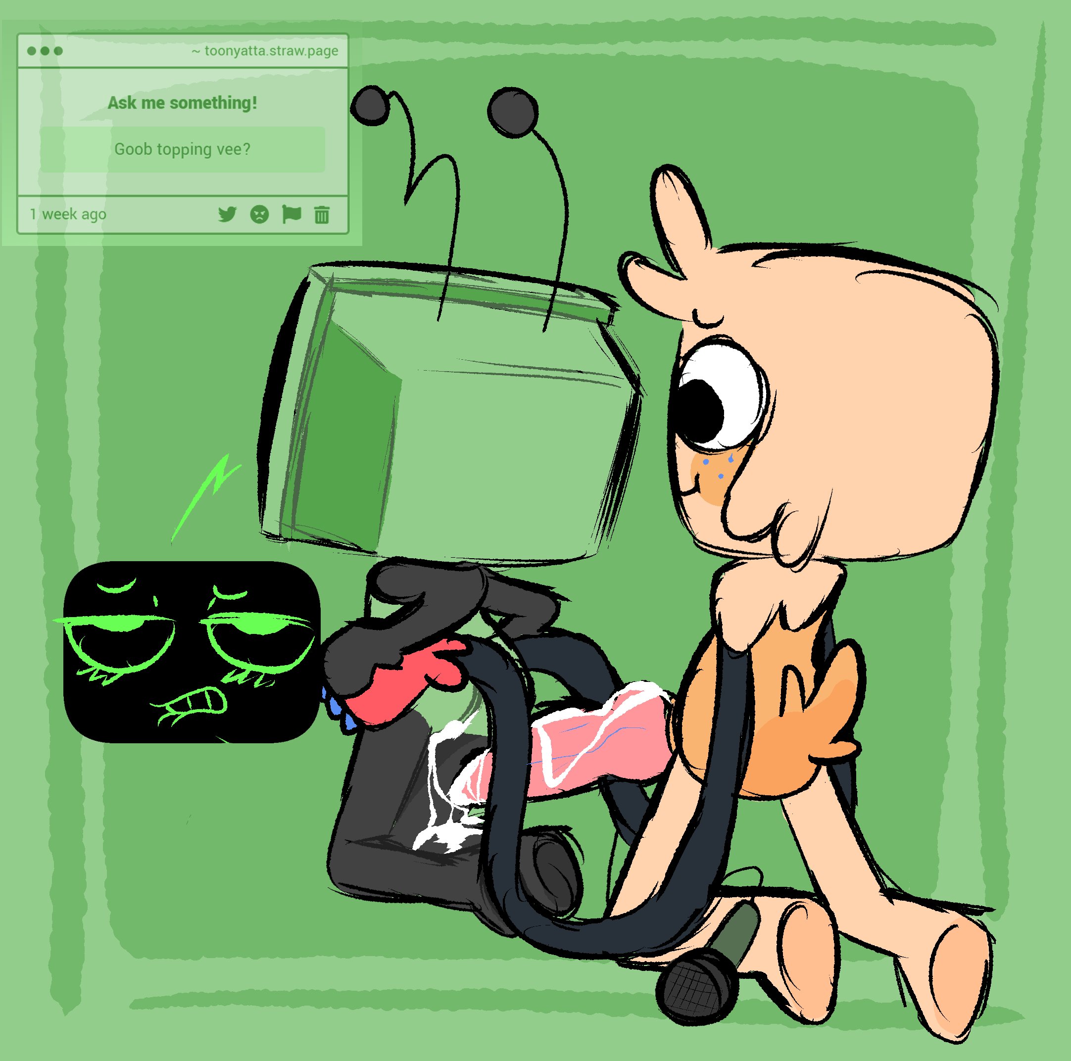 big penis, cum, cum inside, dandy's world, goob (dandy's world), knot, knotted penis, penis, roblox, tagme, vee (dandy's world), yattas world