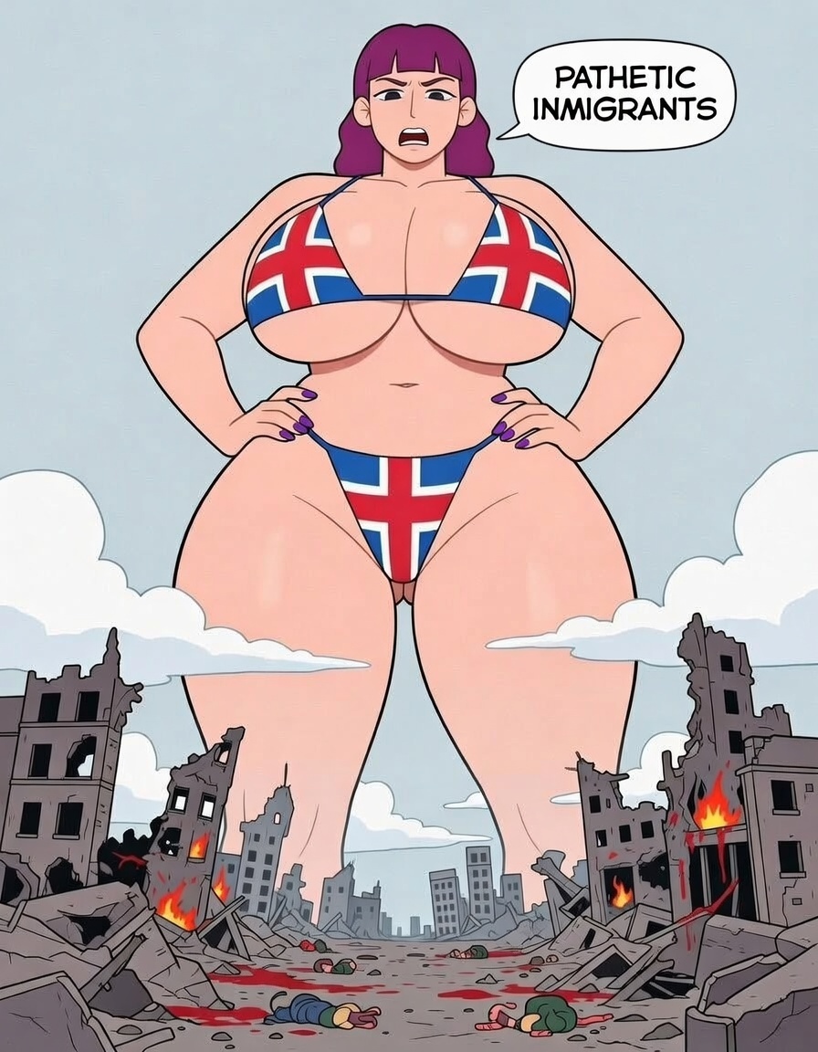ai generated, amelia (pathways), baddie, badonkadonks, big breasts, big butt, giant, giant woman, giantess, gts, large ass, large breasts, large butt, pathways (game), pawg, pawg build, thicc, thick, thick hips, thick thighs, wide hips