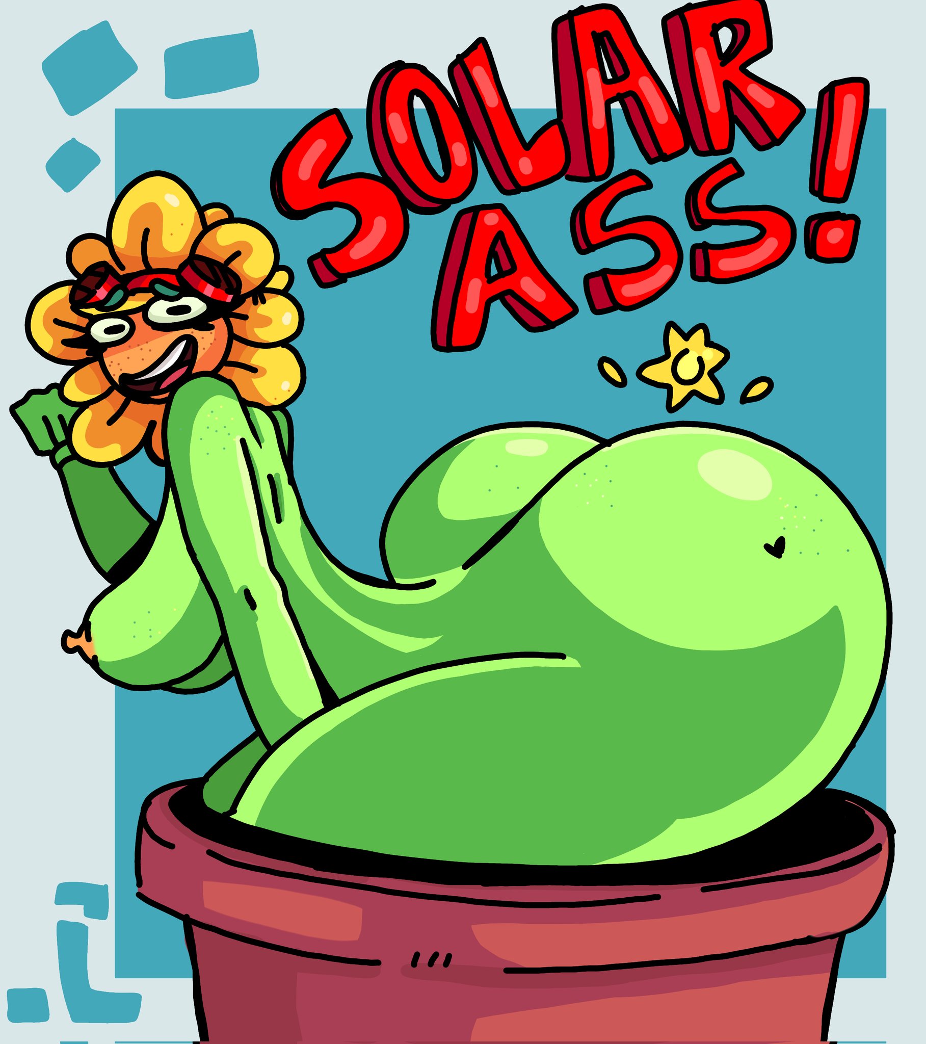 1girls, anthro, anthrofied, ass, ass focus, big breasts, breasts, fakebeex, female, flora fauna, freckles, plant, plant girl, plant humanoid, plantie, plants vs zombies, plants vs. zombies, popcap games, pussy, solar flare (pvz), sun (pvz), sunflower (pvz)