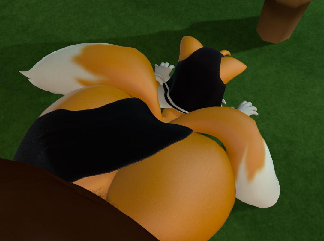 3d, 3d (artwork), anon, anonymous male, anthro, ass, big ass, big ass (male), big butt, big butt (male), bubble butt, canid, canine, femboy, fox, gay, huge ass, hyper ass, large ass, male, male only, male/male, miles prower, miles tails prower, nun, nun outfit, sega, sonic (series), sonic the hedgehog (series), tails, tails the fox, thick thighs, thordersfm, wide hips, yaoi