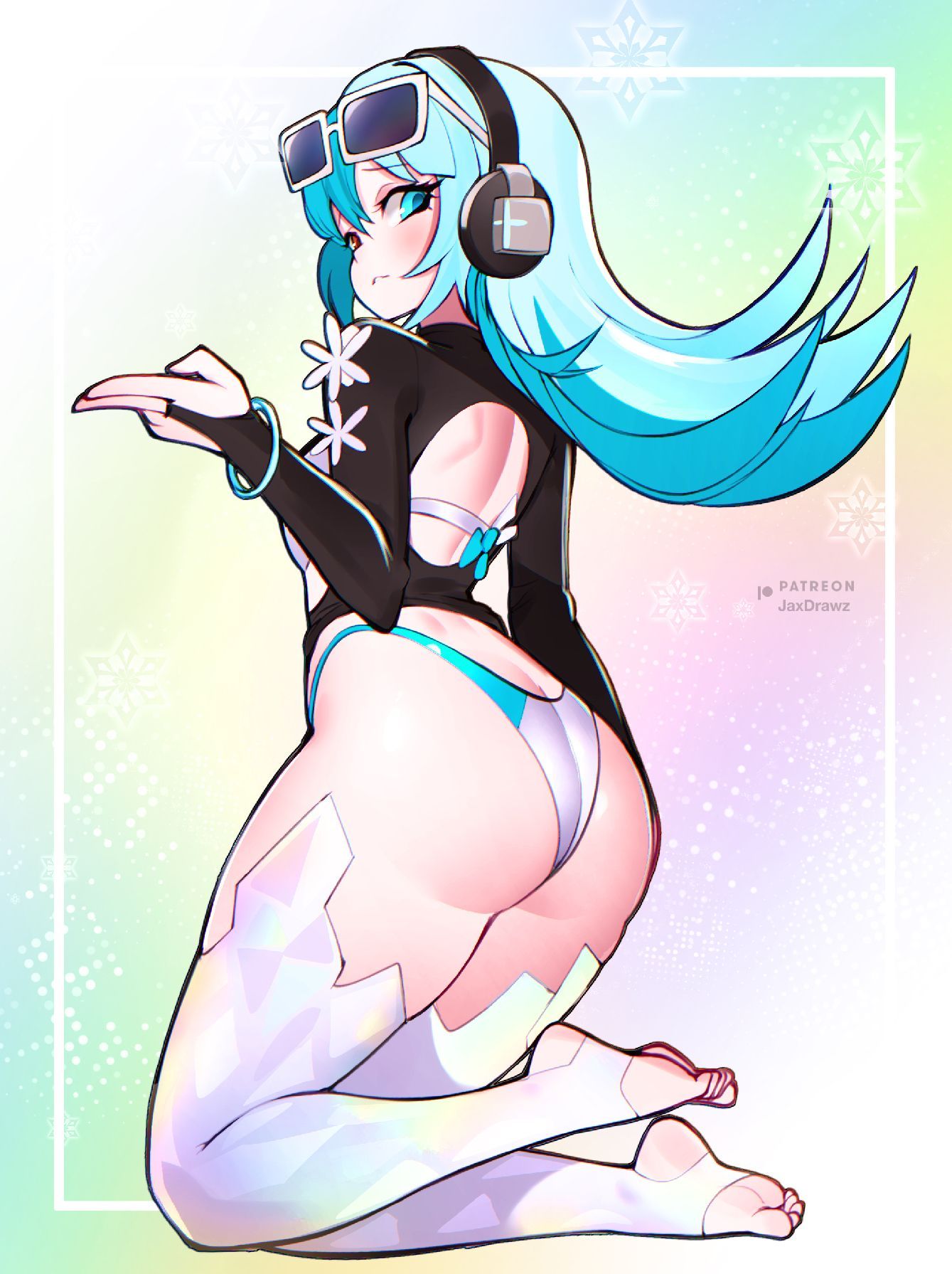 ass, ass focus, big ass, female, female only, jax drawz, luna snow, luna snow (cool summer), luna snow (marvel rivals), marvel, marvel comics, marvel rivals, thick thighs