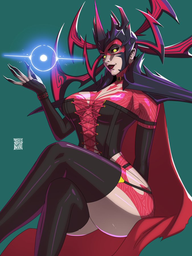 1girls, 2d, big ass, big breasts, breasts, color, corset, female, female focus, female only, goddess, hela, hela (marvel rivals), jiggernut, looking at viewer, marvel, marvel comics, marvel rivals, sexy, thick, thick ass, thick thighs, thighhighs, thighs, wide hips