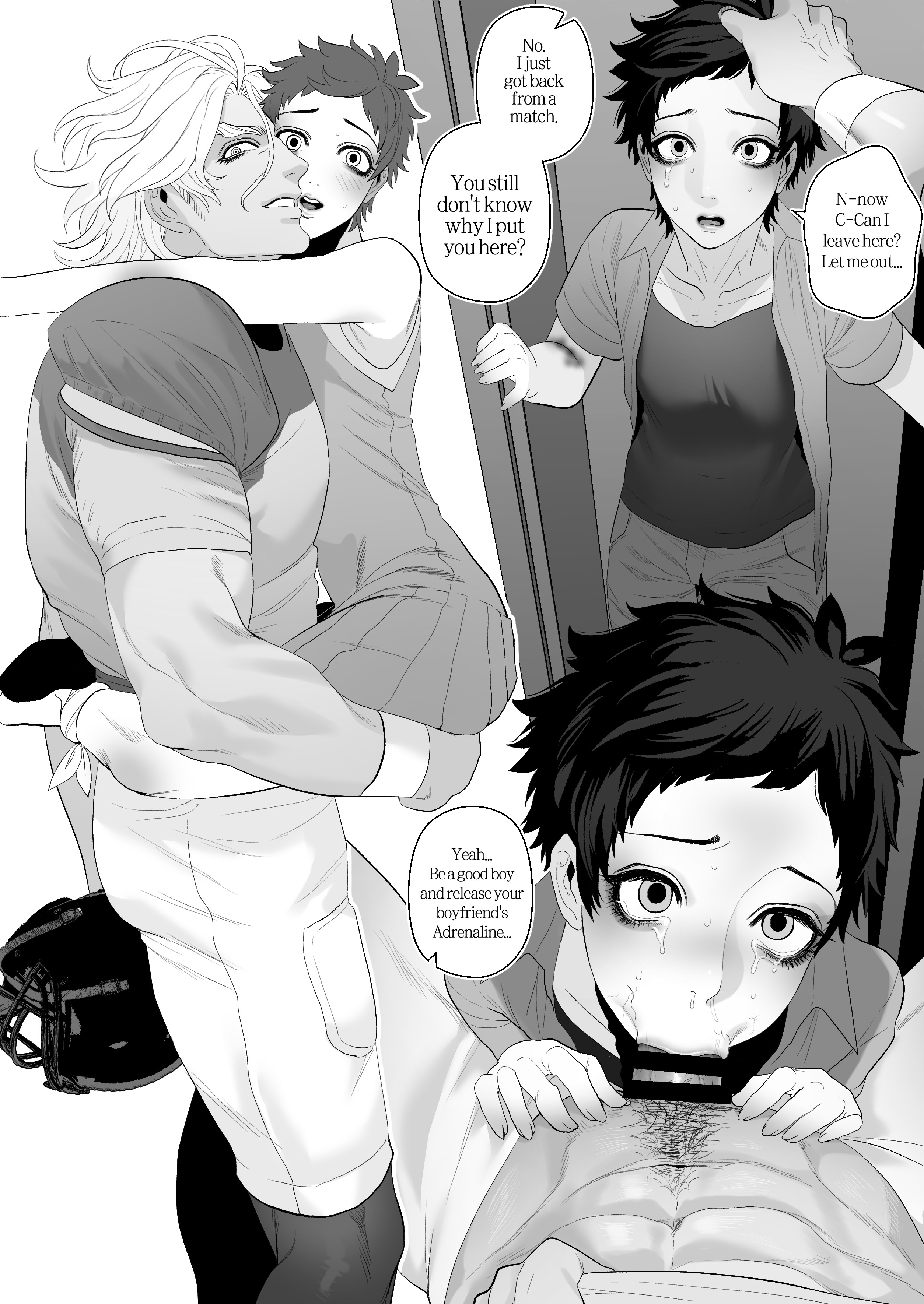 1femboy, 2boys, blowjob, blowjob face, blowjob only, blowjob pov, censor bar, censored, censored penis, cheerleader, cheerleader uniform, crossdressing, crossdressing male, crying, crying with eyes open, deep blowjob, deep throat, deepthroat, dominant, dominant male, domination, dubious consent, eriurias73, fear and hunger, fear and hunger: termina, femboy, femboy focus, femboy on male, femboysub, gay, gay blowjob, gay domination, gay sex, jock, levi (fear and hunger), male, maledom, malesub, oral, oral penetration, oral sex, pavel yudin, penis, penis in mouth, pov blowjob, questionable consent, size difference, size play, sketch page, submission, submissive, submissive male, yaoi