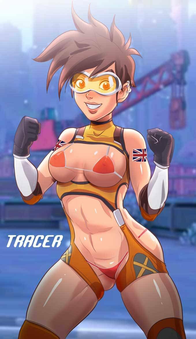 1girls, abs, alternate costume, bikini, bra, breasts, cleavage, crisisbeat, female, female only, legwear, looking at viewer, overwatch, panties, solo, thighhighs, tracer, union jack