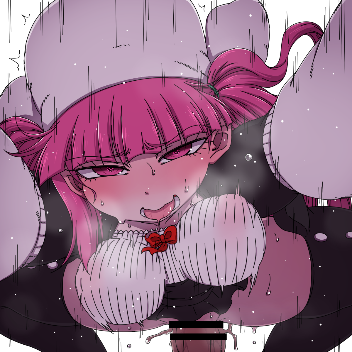 1girls, ahe gao, bleach, blush, boots, bouncing breasts, breasts, censored, clothed sex, cowgirl position, crying, cum, cum in pussy, dokugamine riruka, female, grabbing, hanya (hanya yashiki), happy sex, hat, heavy breathing, large breasts, long hair, looking at viewer, male, moaning, motion lines, no panties, open mouth, penis, pink eyes, pink hair, precum, pussy, pussy juice, saliva, sex, shiny, simple background, spread legs, squatting, straddling, straight, sweat, symbol-shaped pupils, tears, thighs, tongue, tongue out, trembling, twintails, vaginal penetration