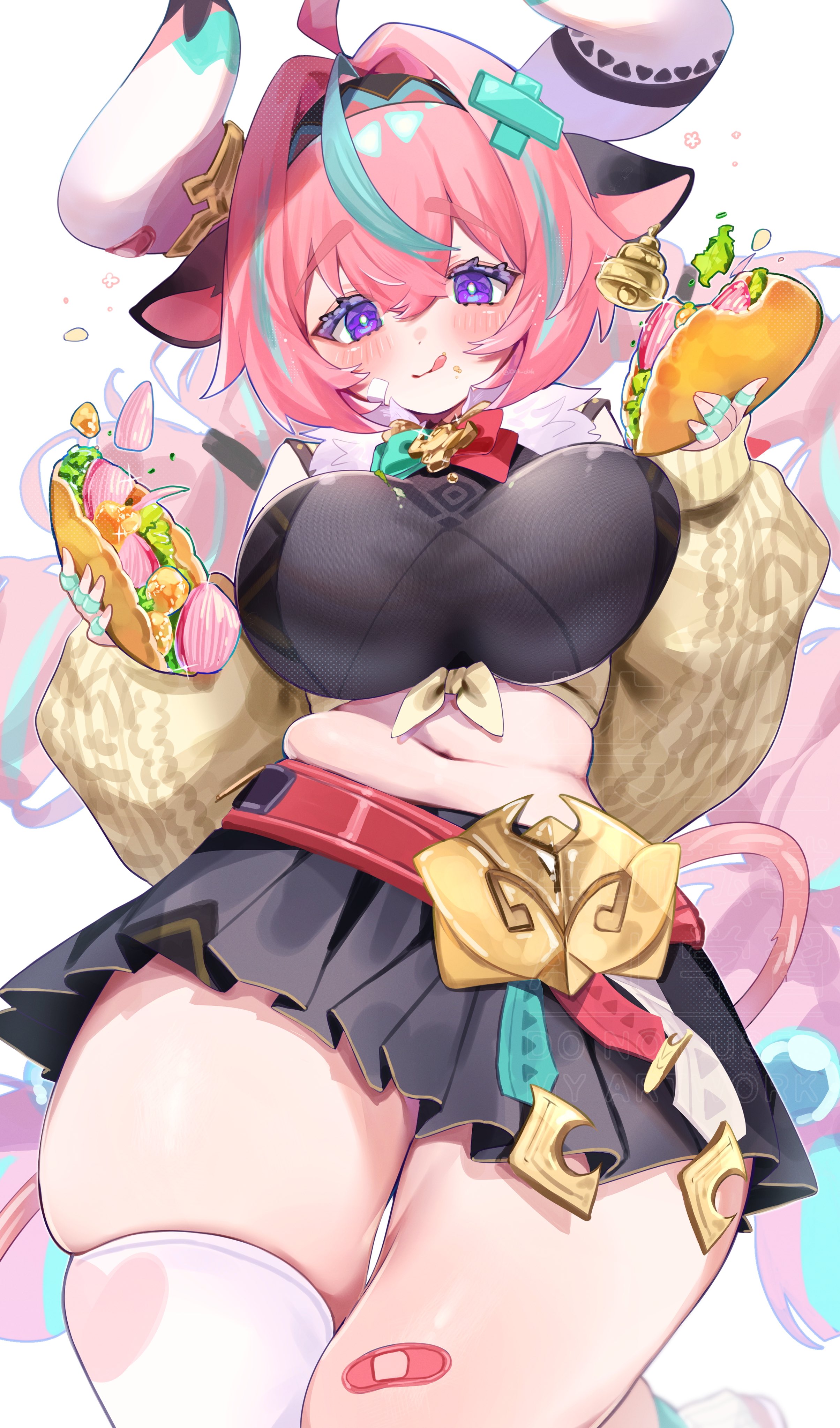 artist request, cow girl, female, female only, genshin impact, source request, varesa (genshin impact), zettai ryouiki